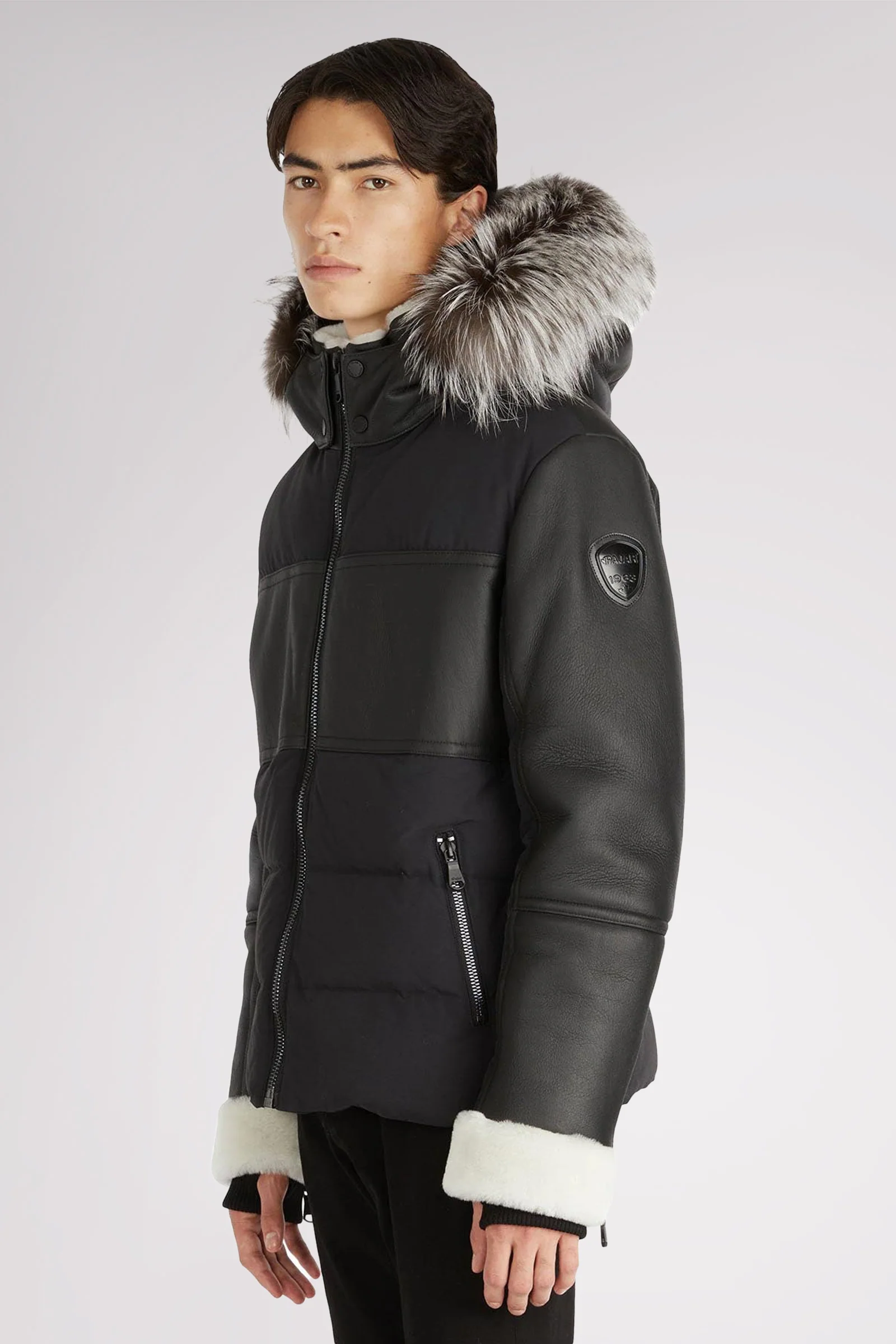 Bergen Men's Luxury Shearling Puffer - Image 3