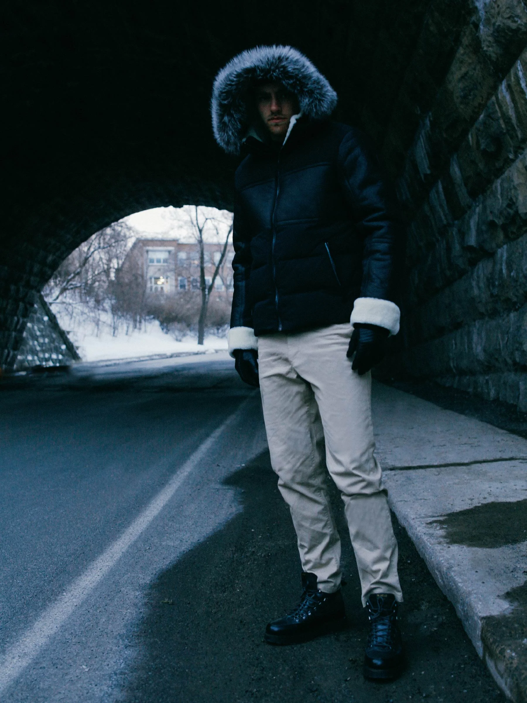 Bergen Men's Luxury Shearling Puffer - Image 5