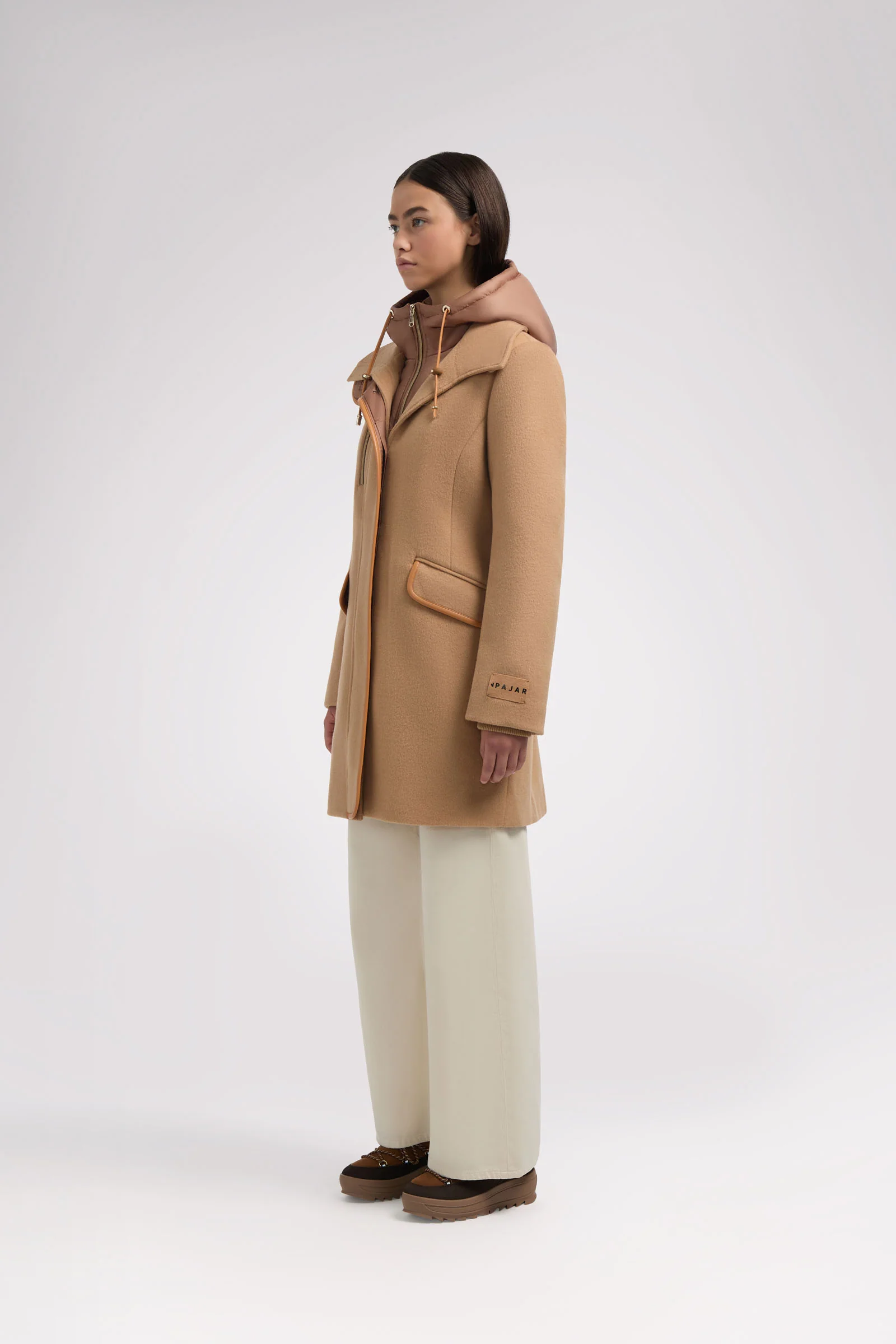 Celeste Women's Mid Length Wool Coat - Image 11