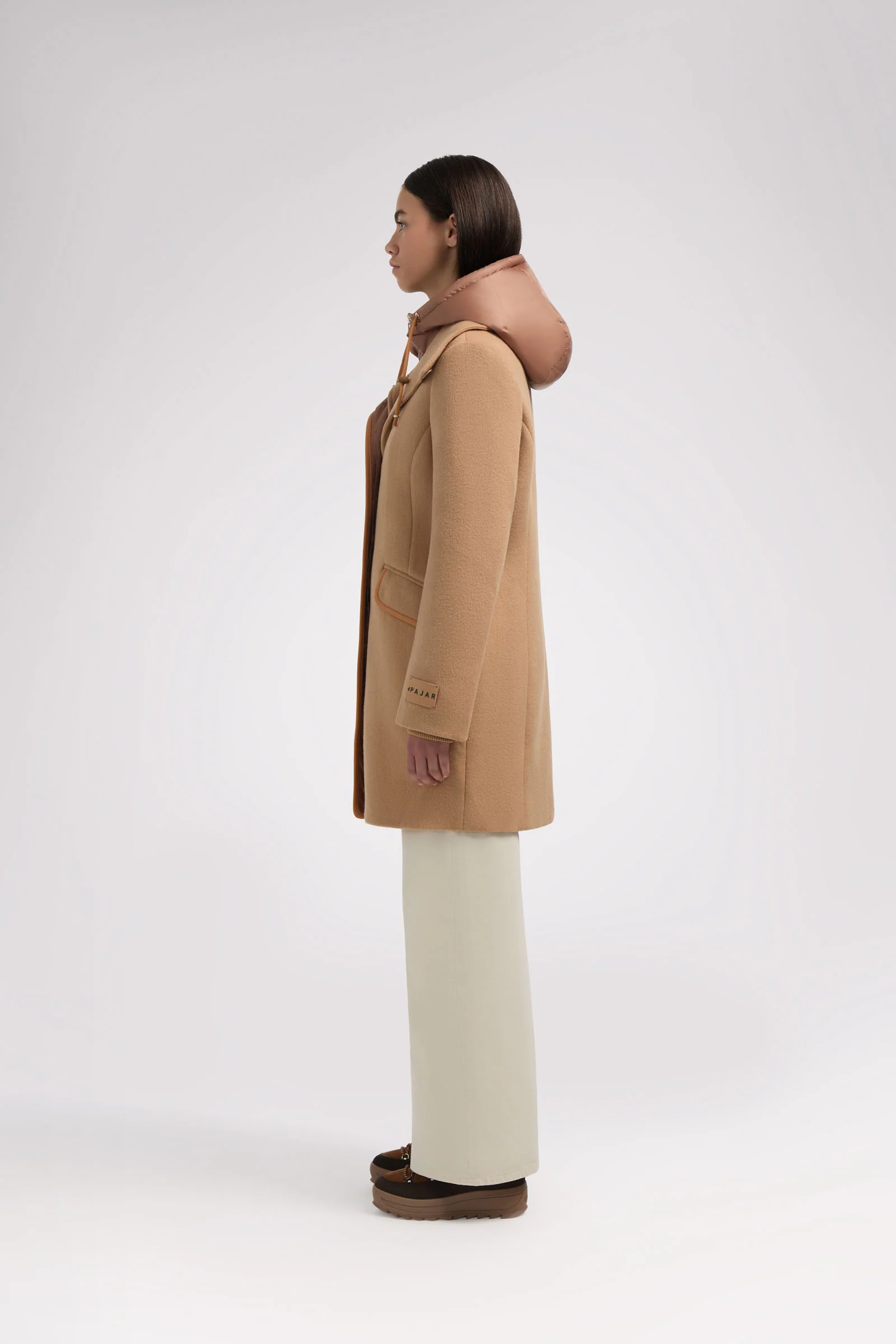 Celeste Women's Mid Length Wool Coat - Image 12