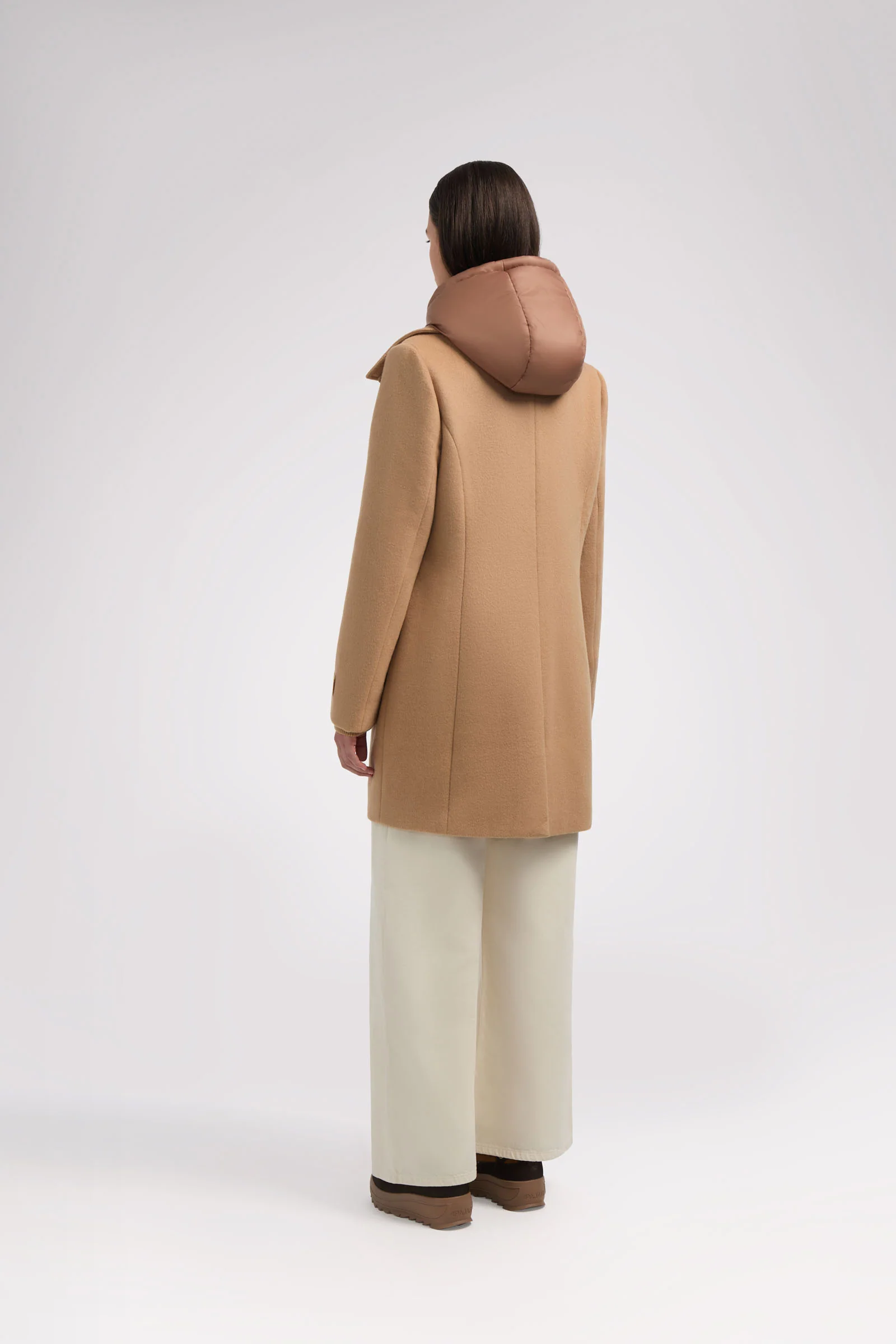 Celeste Women's Mid Length Wool Coat - Image 13