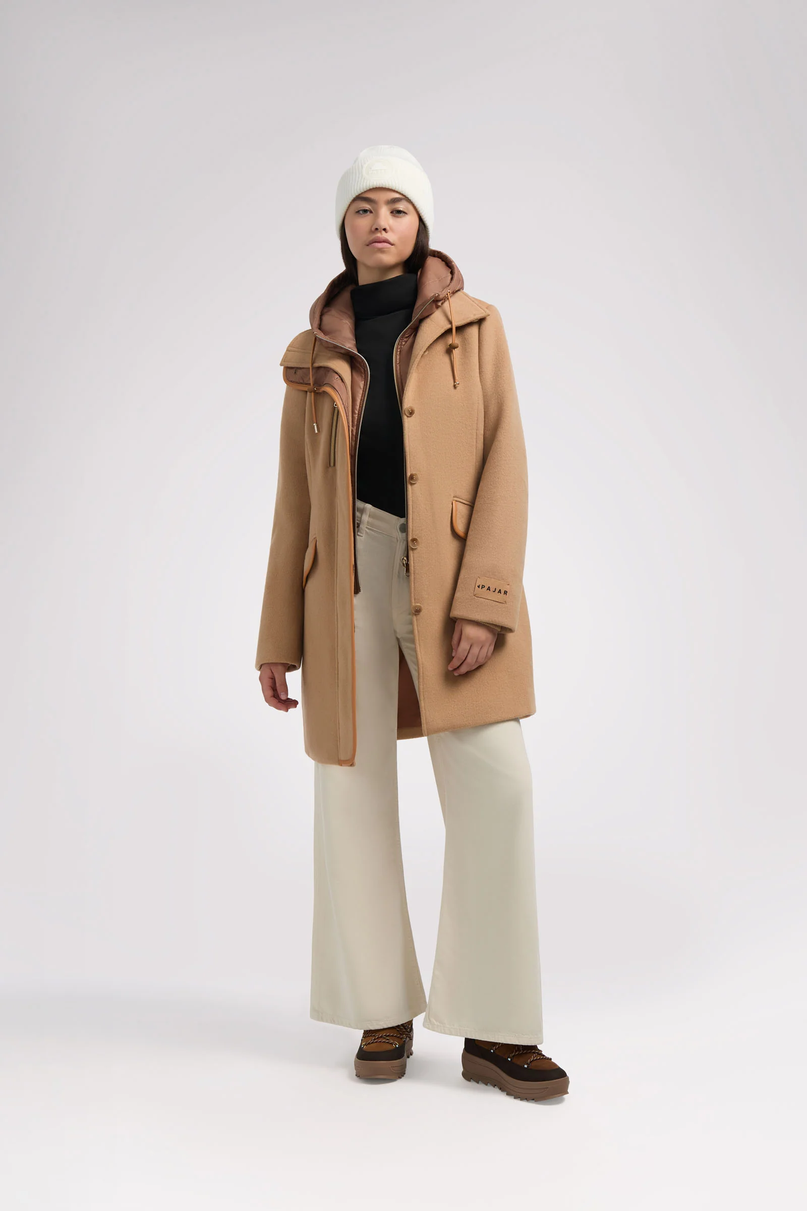 Celeste Women's Mid Length Wool Coat - Image 15