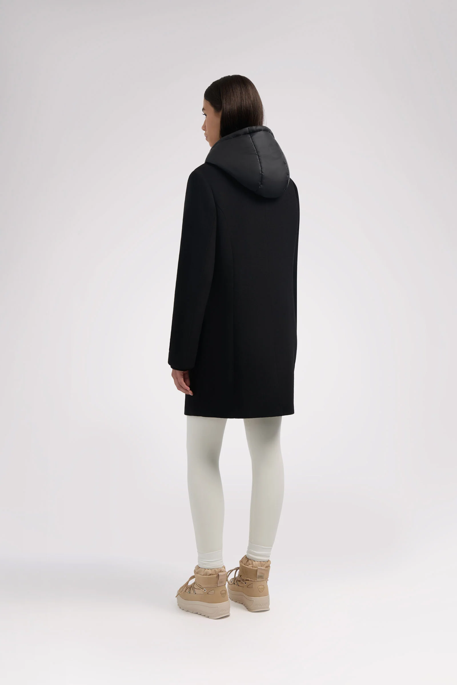 Celeste Women's Mid Length Wool Coat - Image 5