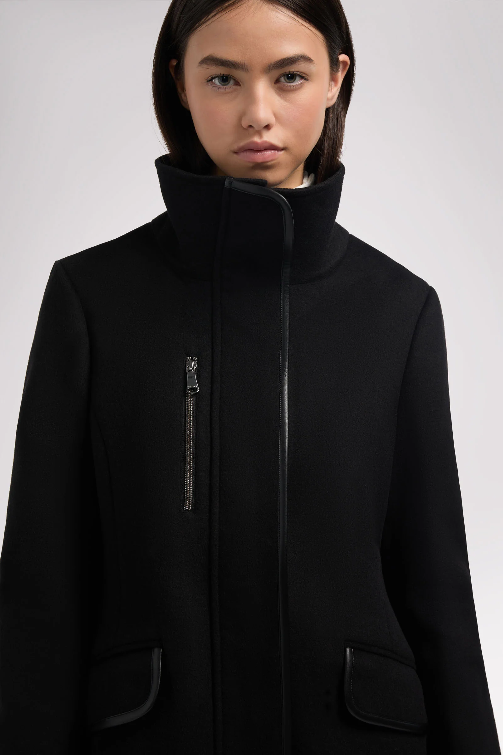 Celeste Women's Mid Length Wool Coat - Image 8