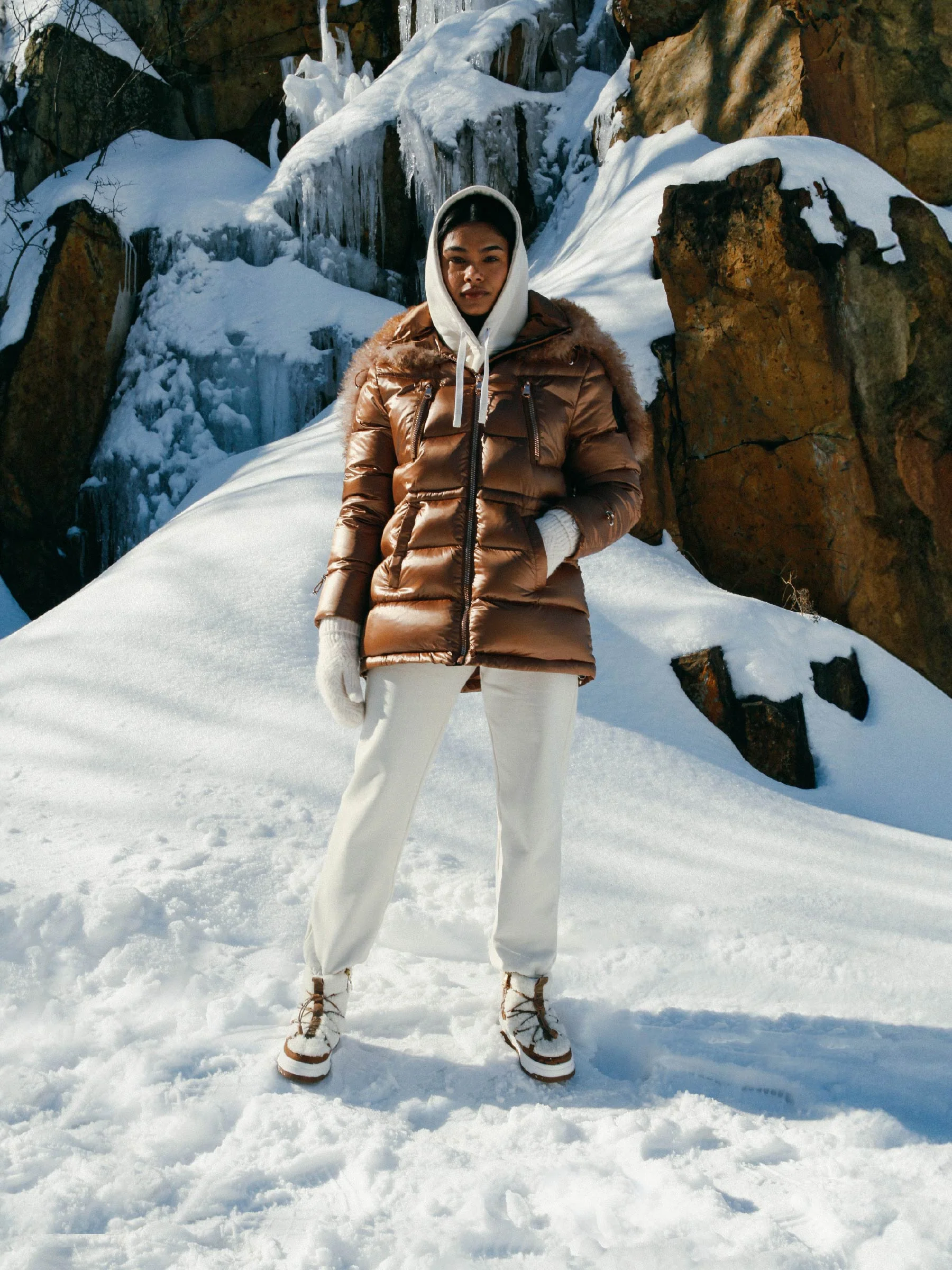 Electra Women's Boxy Fit Puffer Jacket - Image 11