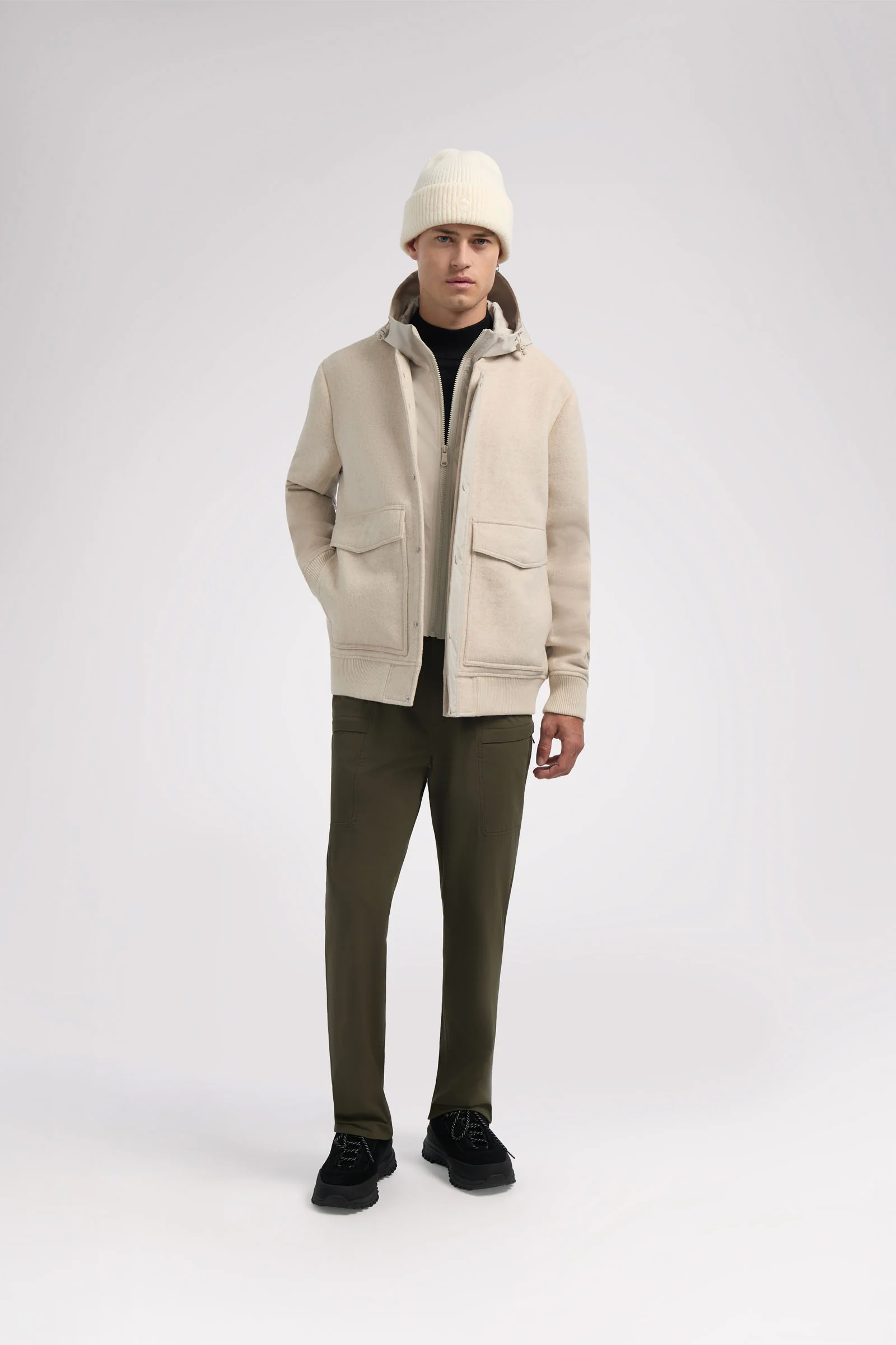 Hader Men's Wool Blend Bomber - Image 7